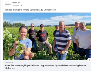 Grue Bondelag har vært aktive med på storarrangementet Potato Scandinavia