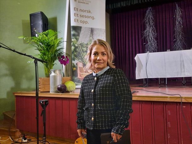 Landbruks- og matminister Sandra Borch under Mjøsting