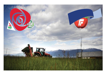 En undersøkelse blant norske bønder viser stor skepsis til Høyre og FrPs landbrukspolitikk. 