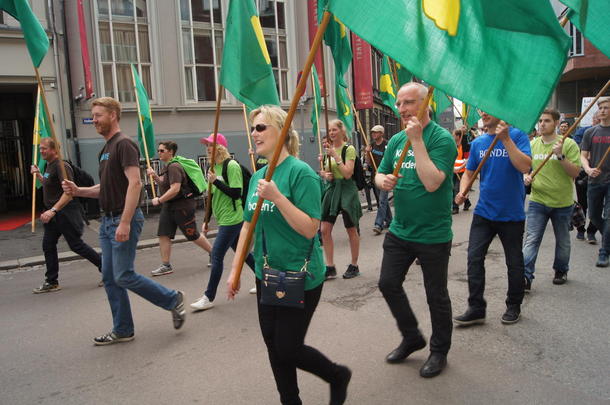 Flaggborg med deltakelse fra Akershus