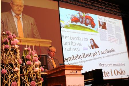 Nils T. Bjørke talar til årsmøtet 2014