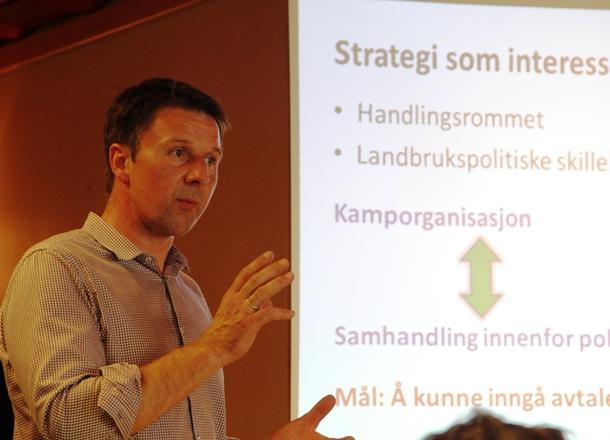 Lars Petter Bartnes snakka om at landbruket er inne i ei brytningstid