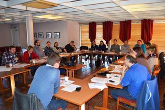 Fra møtet om uttale jordbruksforhandlingene 11. mars 2015 på Skarstua ved Molde.