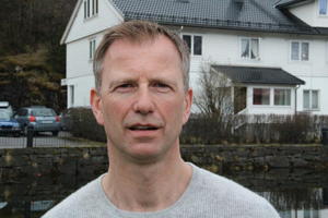 PÅ MØTE: 5.april var Hovland på sitt fyrste møte i Sogn og Fjordane Bondelag. Møtet fann stad i Førde. 