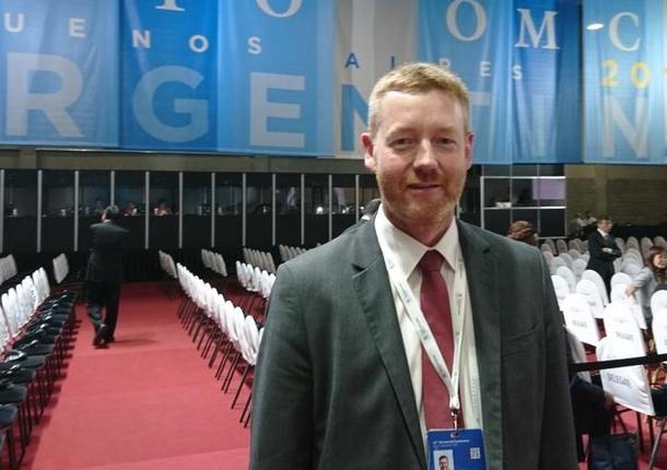 Bjørn Gimming på ministermøte i WTO 2017