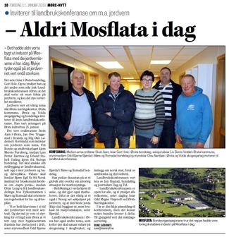 Omtale av konferansen i avisa Møre-Nytt 11. januar - klikk på avisbiletet